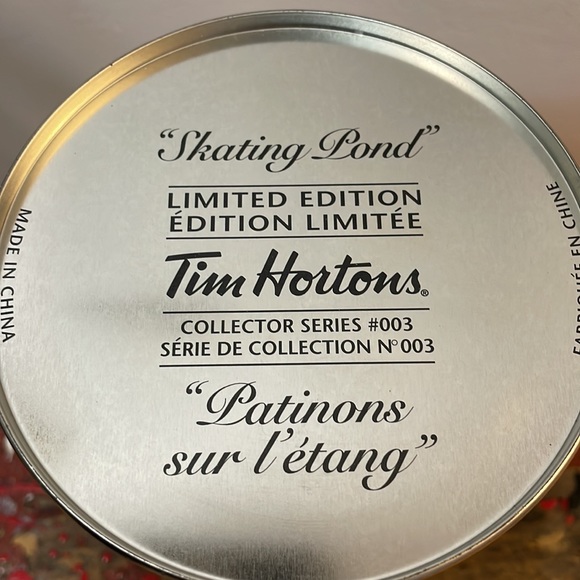 Tim Hortons Limited Edition Skating Pond Collectors Series #003 Tin Canister - Picture 12 of 12